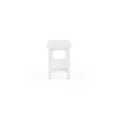 Kirklands Home Benches & Ottomans|Willis Wooden Lower Shelf Bench White