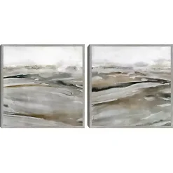 Kirklands Home Framed Art|Windblown Sands Framed Canvas Art Prints, Set of 2