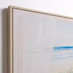 Kirklands Home Canvas Art|Window with a Beach View Framed Canvas Art Print