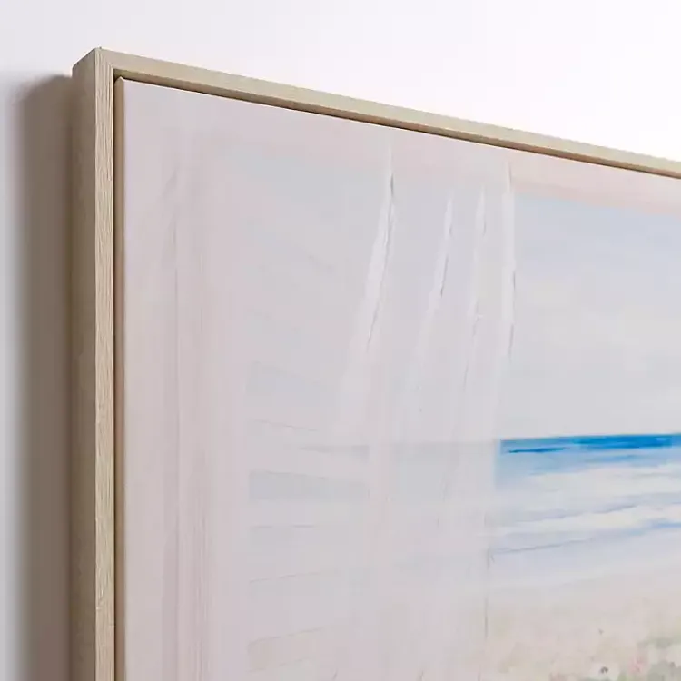 Kirklands Home Canvas Art|Window with a Beach View Framed Canvas Art Print
