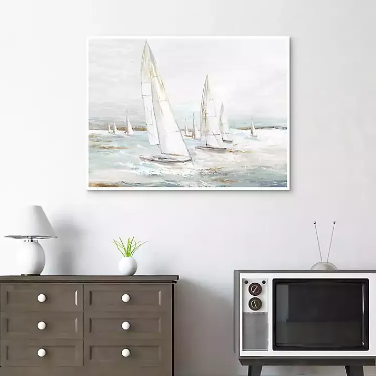 Kirklands Home Canvas Art|Windswept Sails I Framed Canvas Art Print