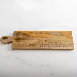 Kirklands Home Serving & Entertaining|Wine, Cheese, and Friends Serving Board Brown