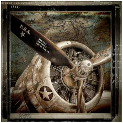 Kirklands Home Canvas Art|Wing and a Prayer Square Canvas Art Print Brown