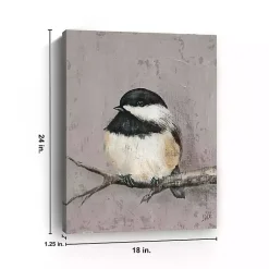 Kirklands Home Canvas Art|Winter Bird IV Giclee Canvas Art Print Gray