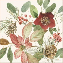 Online Winter Blooms Framed Canvas Art Print Christmas Art & Wall Decor