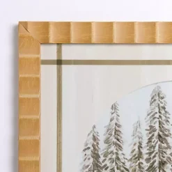 Best Winter Cabin in the Woods Framed Art Print Christmas Art & Wall Decor