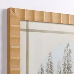 Best Winter Cabin in the Woods Framed Art Print Christmas Art & Wall Decor