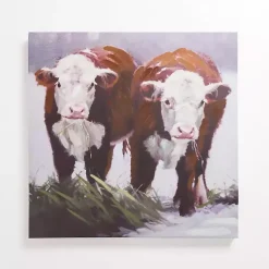 Kirklands Home Canvas Art|Winter Cows Canvas Art Print