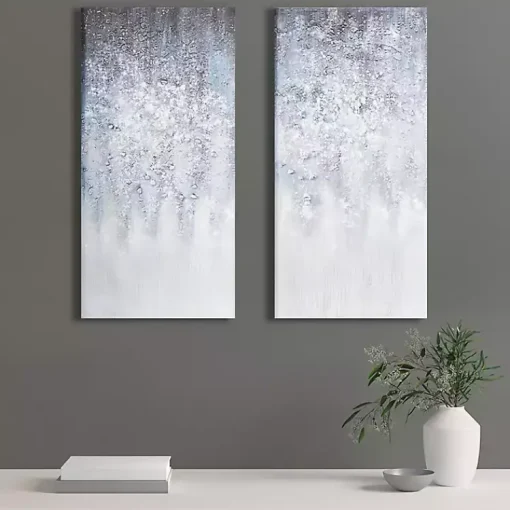 Kirklands Home Canvas Art|Winter Glaze Canvas Art Prints, Set of 2