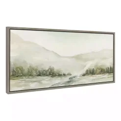 Kirklands Home Canvas Art|Winter Mountain Landscape Framed Canvas Art Print