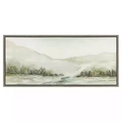 Kirklands Home Canvas Art|Winter Mountain Landscape Framed Canvas Art Print