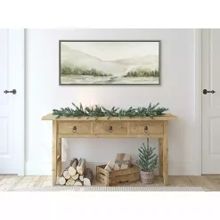 Kirklands Home Canvas Art|Winter Mountain Landscape Framed Canvas Art Print