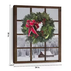 Online Winter Window Canvas Art Print Christmas Art & Wall Decor