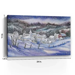 New Winter Wonderland Village Canvas Art Print Christmas Art & Wall Decor
