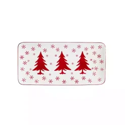 Kirklands Home Serving & Entertaining|Winterfest Rectangular Serving Platter