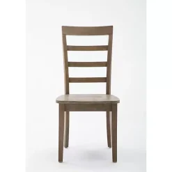 Kirklands Home Dining Chairs|Wire Brushed Natural Dining Chairs, Set of 2 Brown