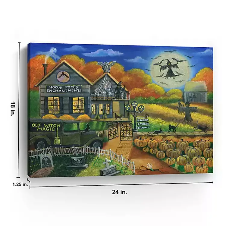 Hot Witch Magic Canvas Art Print, 18x24 Halloween