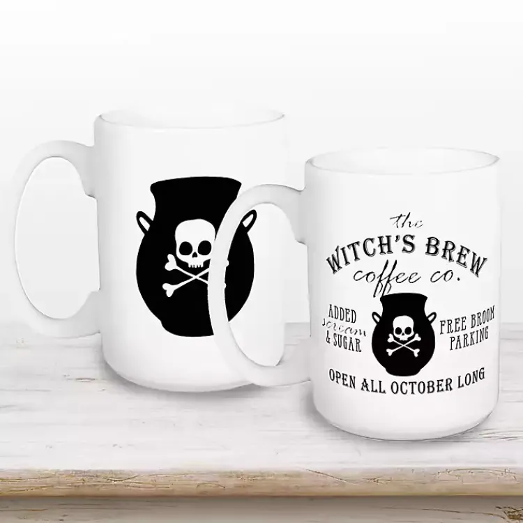 Witch's Brew Coffee Co 2-pc. Halloween Mug Set Halloween