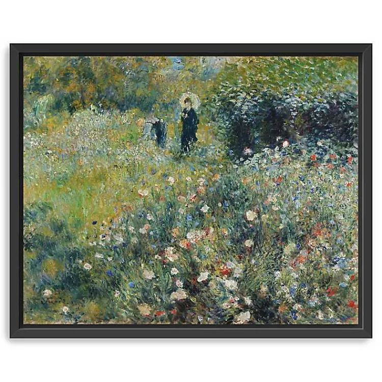 Kirklands Home Canvas Art|Woman with Parasol Garden Canvas Print, 22x18 in.