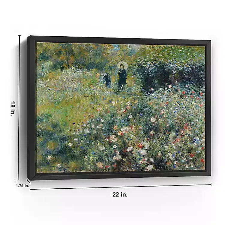 Kirklands Home Canvas Art|Woman with Parasol Garden Canvas Print, 22x18 in.
