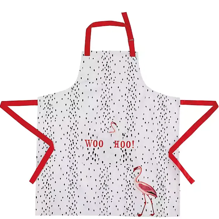 Kirklands Home Kitchen Accessories|Woo Hoo Flamingo Apron