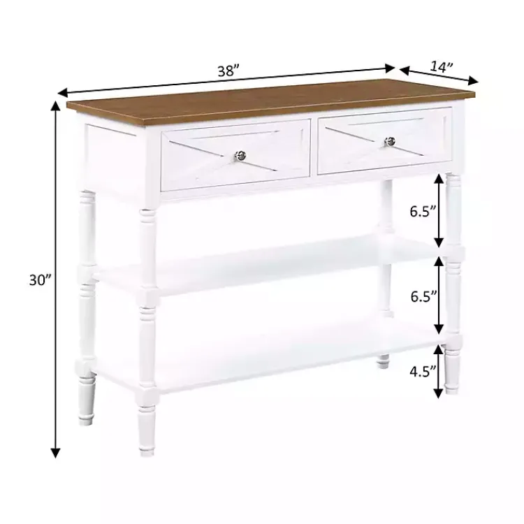 Kirklands Home Console Tables|Wood & Traditional Console Table White