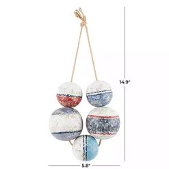 Kirklands Home Wall Plaques|Wood Bouy Cluster Wall Hanger