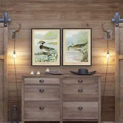 Kirklands Home Framed Art|Wood Duck Duo Framed Art Prints, Set of 2