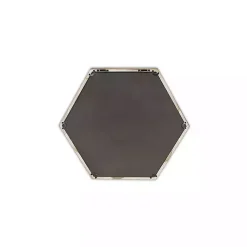 Kirklands Home Decorative Mirrors|Wood Frame Hexagon Wall Mirror