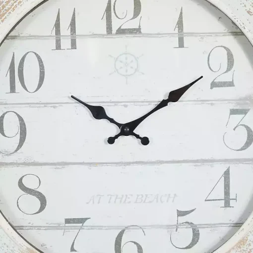 Kirklands Home Clocks|Wood Ship Wheel Wall Clock