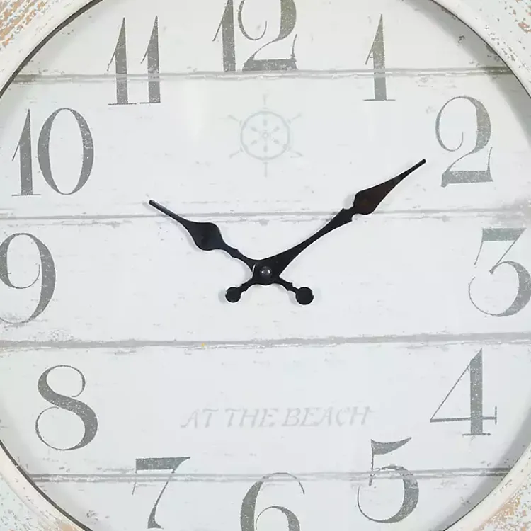 Kirklands Home Clocks|Wood Ship Wheel Wall Clock