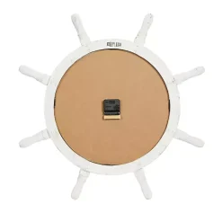 Kirklands Home Clocks|Wood Ship Wheel Wall Clock