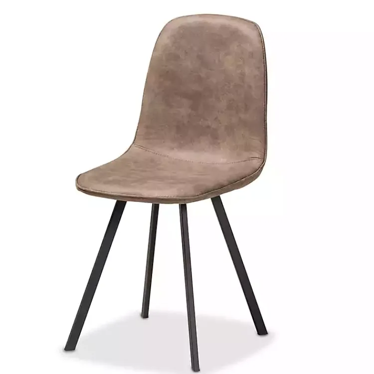 Kirklands Home Dining Tables|Wood Table and Leather Chairs 5-pc. Dining Set