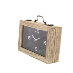 Clearance Wooden Novelty Briefcase Clock Decorative Accents