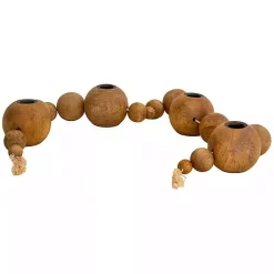 Sale Wooden Spheres Taper Candle Runner Candle Holders