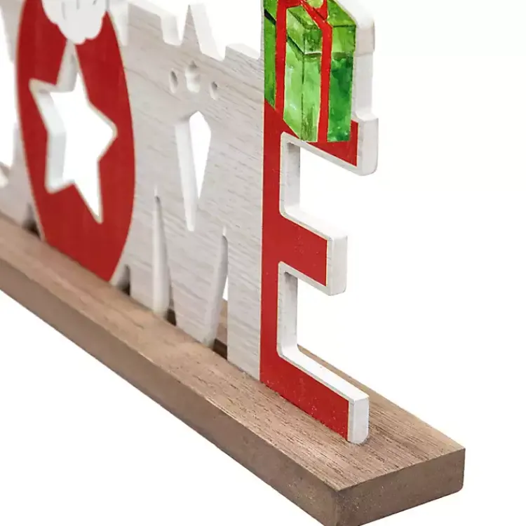 Best Wooden Welcome Christmas Tabletop Sign Christmas Decorations