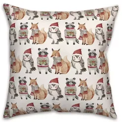 New Woodland Characters Christmas Pillow Christmas Pillows