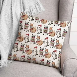 New Woodland Characters Christmas Pillow Christmas Pillows
