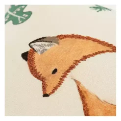 Online Woodland Fox Embroidered Throw Pillow Christmas Pillows