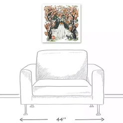 New Woodland Ghost Halloween Canvas Art Print Halloween