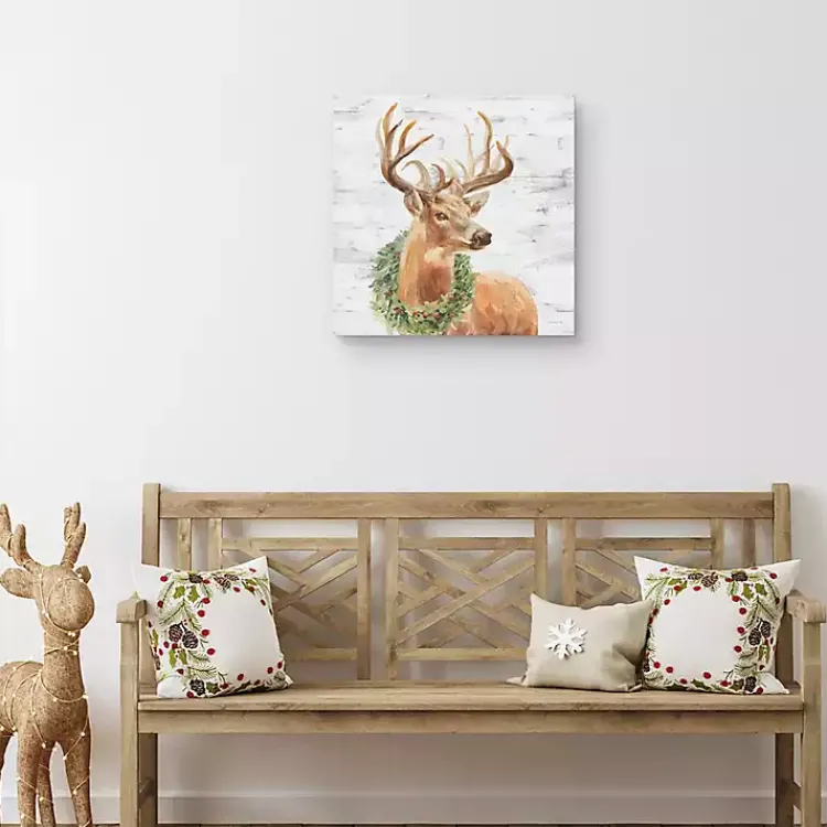 Discount Woodland Stag Canvas Art Print Christmas Art & Wall Decor