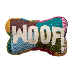 Sale Woof Kantha Bone Shaped Pillow Pillows