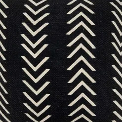 Clearance Woven Black and White Chevron Throw Pillow Pillows