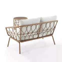 Kirklands Home Outdoor Sets|Woven Loop Rattan 2-pc. Outdoor Loveseat Set