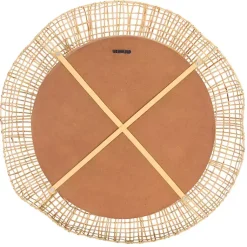 Kirklands Home Decorative Mirrors|Woven Natural Cane Round Alia Wall Mirror