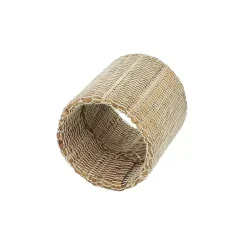 Kirklands Home Table Linens|Woven Neutral 4-pc. Napkin Ring Set Tan
