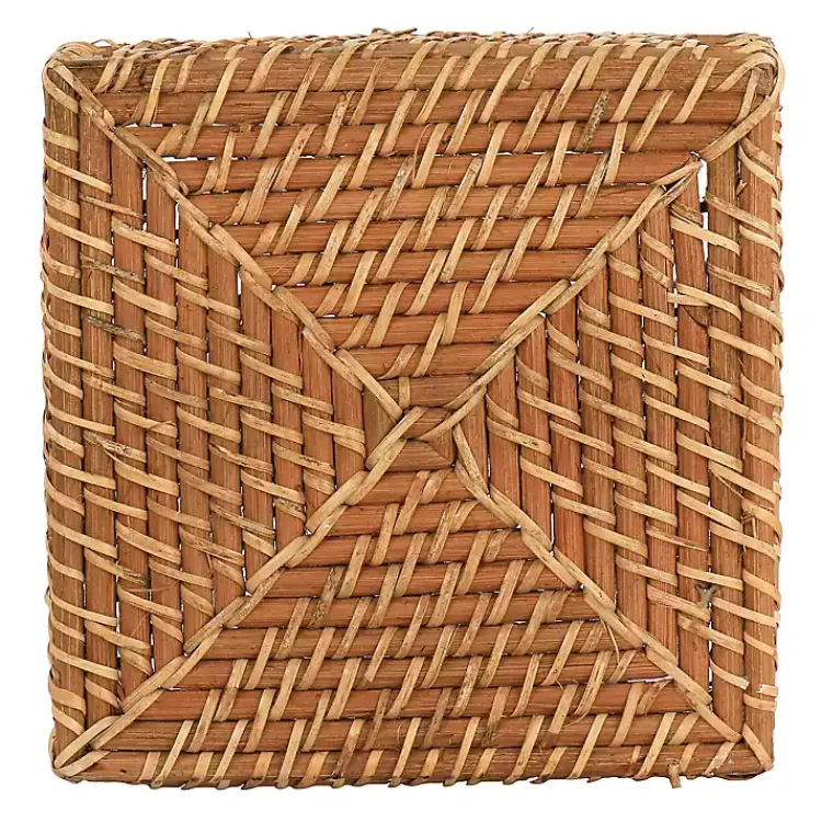 Kirklands Home Serving & Entertaining|Woven Rattan Martha Stewart Flatware Caddy Brown