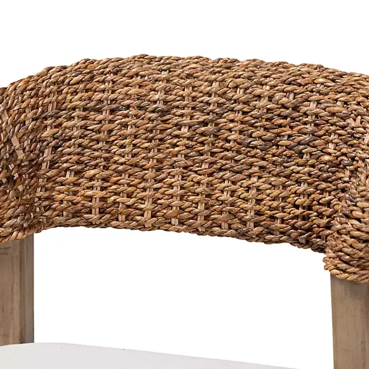Kirklands Home Dining Chairs|Woven Rattan Modern Bohemian Dining Chair White