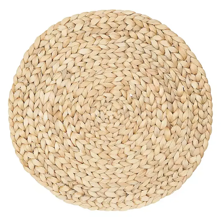 Kirklands Home Table Linens|Woven Seagrass Round Placemat Tan