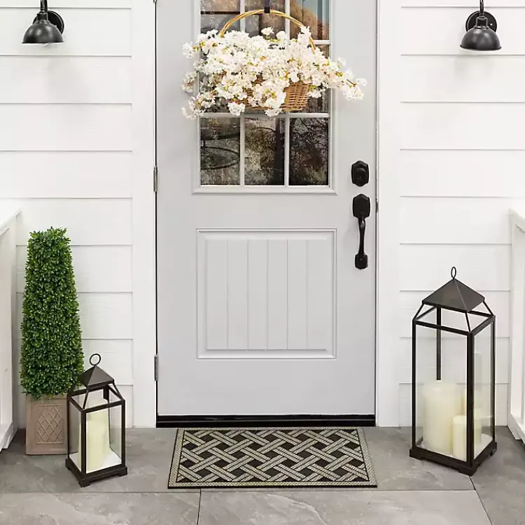 Kirklands Home Doormats|Woven Wicker Pattern Doormat